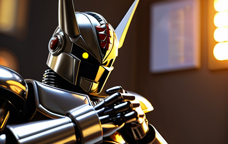 **Prompt 1: The Epiphany of Value**
    A close-up, highly detailed shot of a collector's hands gently holding a pristine, rare **Mazinger Z Limited Edition figure (black chrome version)**. The figure is subtly illuminated by a warm, golden glow, symbolizing its hidden economic value. In the blurred background, abstract visual elements of rising stock market charts and digital financial interfaces are interwoven, representing the profound realization that a cherished hobby can transform into a valuable investment. The overall atmosphere is one of discovery, wonder, and the blending of passion with unexpected profitability. Ultra-realistic, cinematic lighting, shallow depth of field.