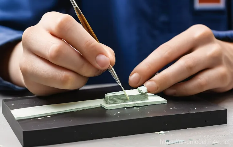 초보자를 위한 프라모델 선택법 - **Prompt 1: The Aspiring Modeler's First Step**
    "A vibrant, well-lit photograph of a clean, wood...